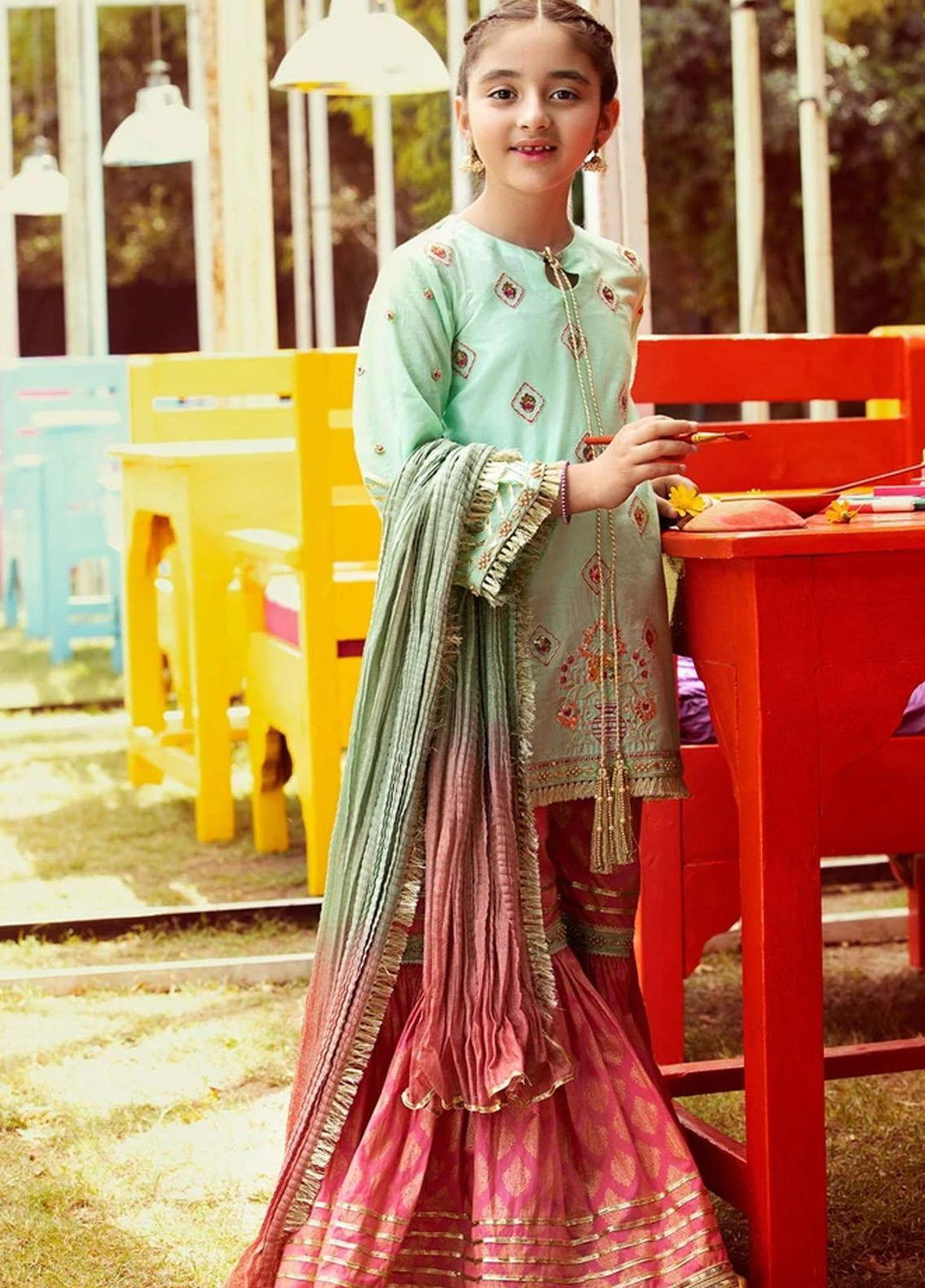 Charizma Lawn Fancy Pret Girls 3 Piece Suit -  CKP-21-11