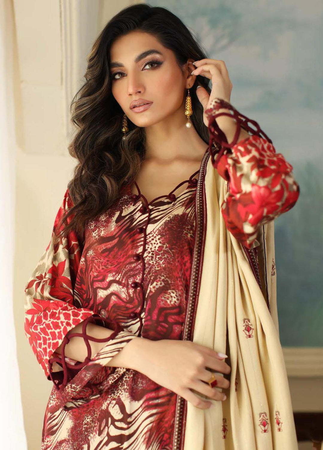 Charizma Embroidered Staple Suits Unstitched 3 Piece CRZ23PM-V2 CPMW3-11 - Winter Collection