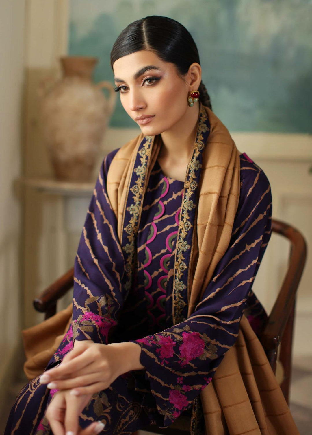 Charizma Embroidered Staple Suits Unstitched 3 Piece CRZ23PM-V2 CPMW3-12 - Winter Collection