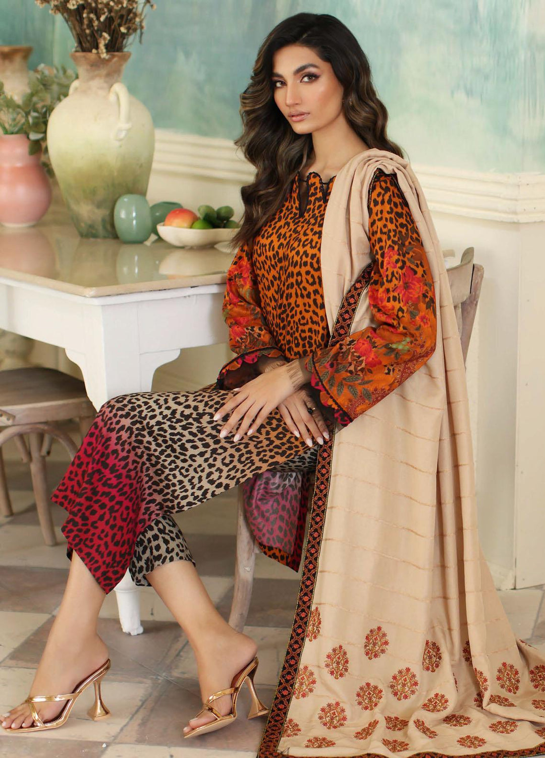 Charizma Embroidered Staple Suits Unstitched 3 Piece CRZ23PM-V2 CPMW3-14 - Winter Collection