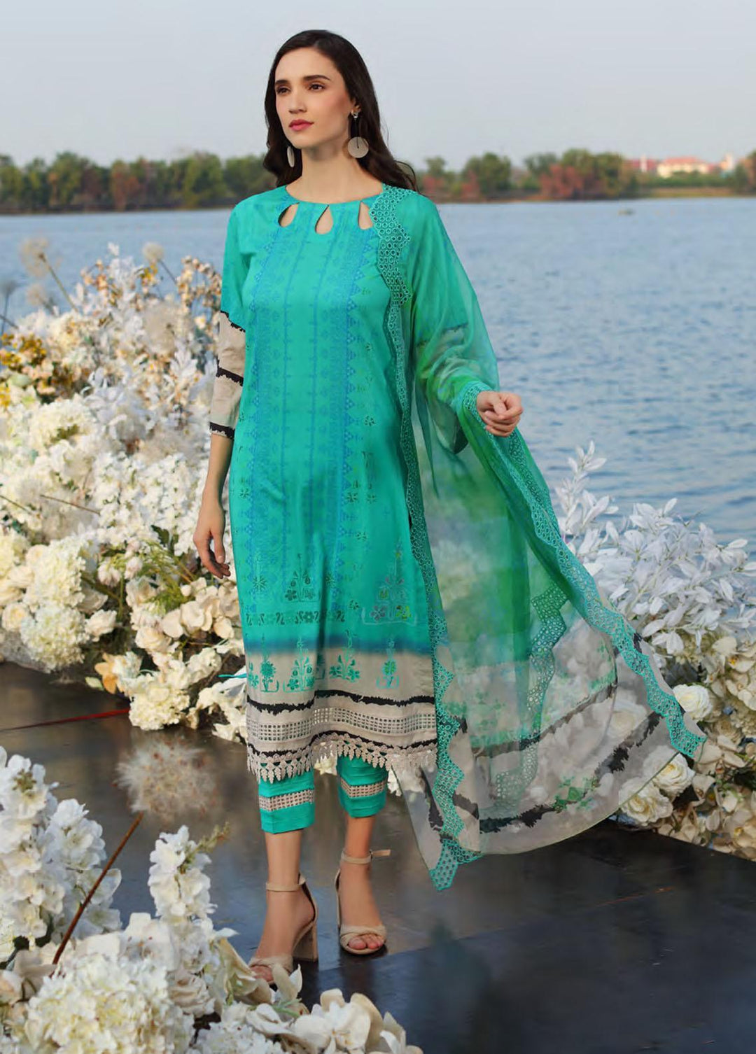 Print Melody By Charizma Embroidered Lawn Suits Unstitched 3 Piece CRZ22-PM2 PEC 21 - Summer Collection