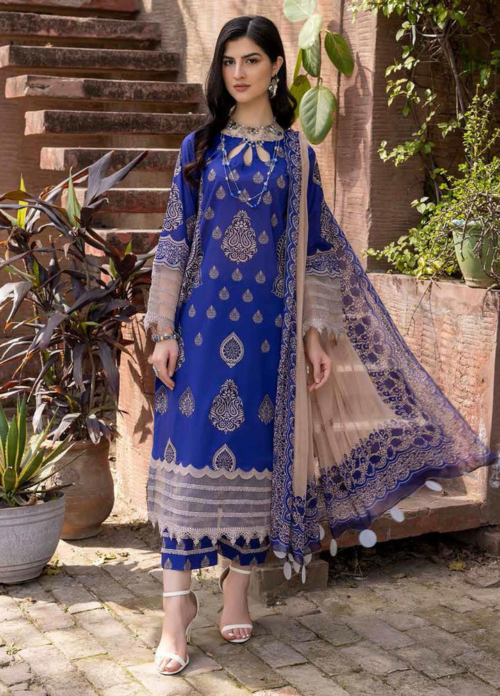 Charizma Embroidered Lawn Suits Unstitched 3 Piece CRZ22ML-4 PEC-33 - Summer Collection
