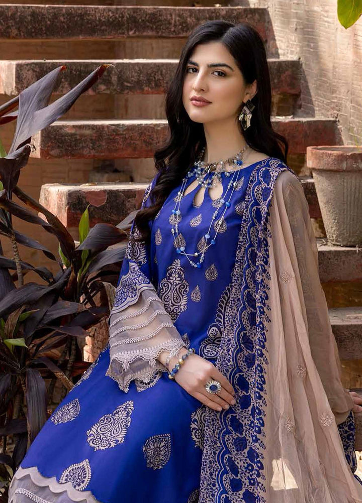 Charizma Embroidered Lawn Suits Unstitched 3 Piece CRZ22ML-4 PEC-33 - Summer Collection