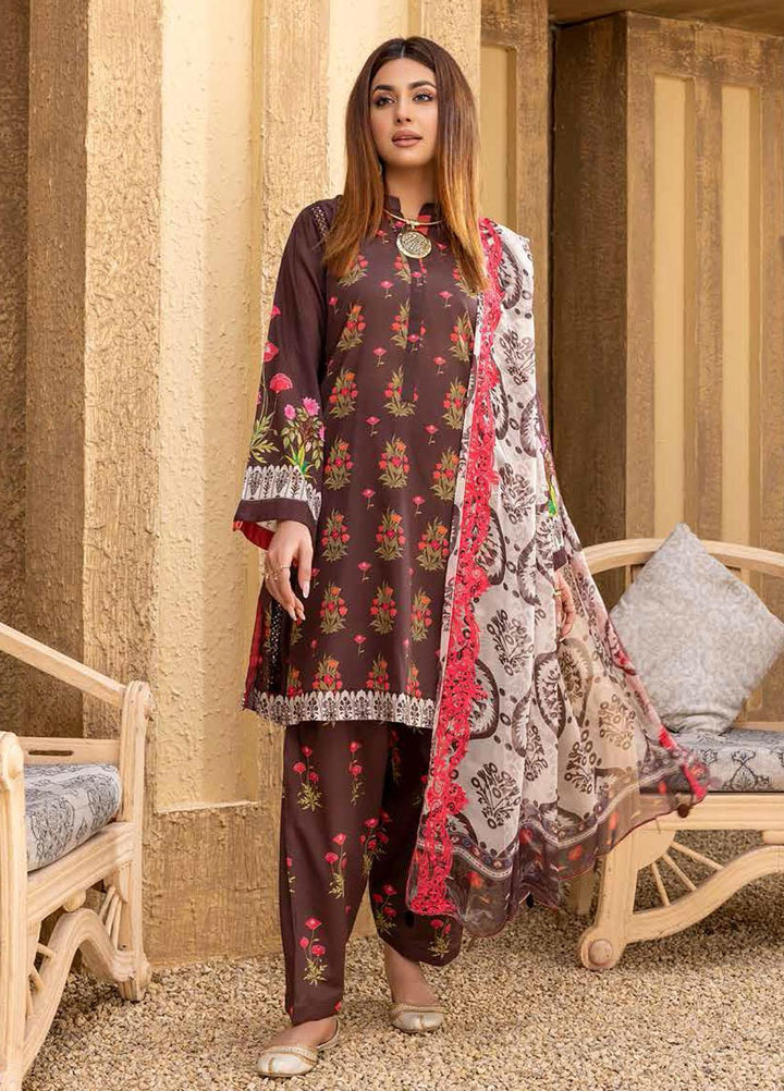 Charizma Embroidered Lawn Suits Unstitched 3 Piece CRZ22ML-4 PEC-34 - Summer Collection