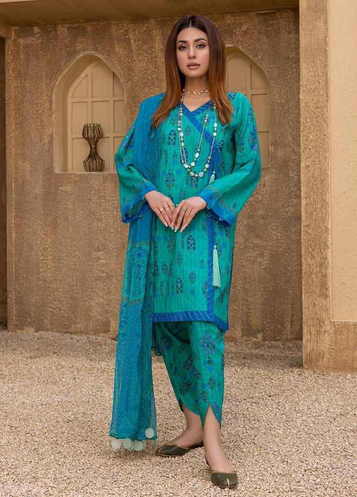Charizma Embroidered Lawn Suits Unstitched 3 Piece CRZ22ML-4 PEC-36 - Summer Collection