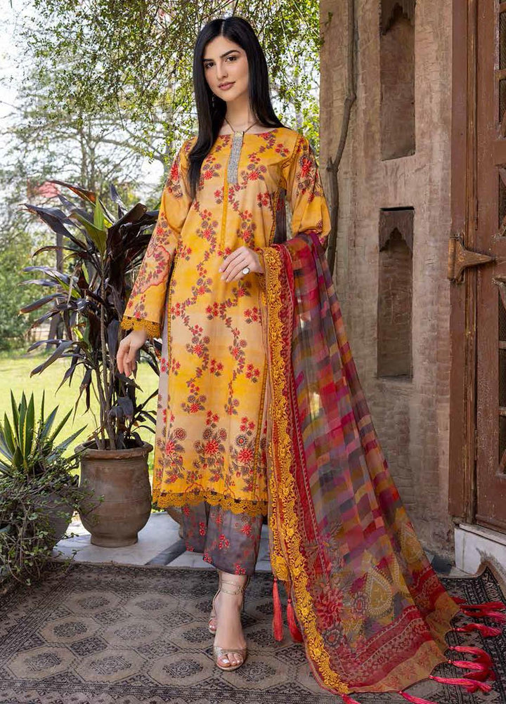 Charizma Embroidered Lawn Suits Unstitched 3 Piece CRZ22ML-4 PEC-37 - Summer Collection
