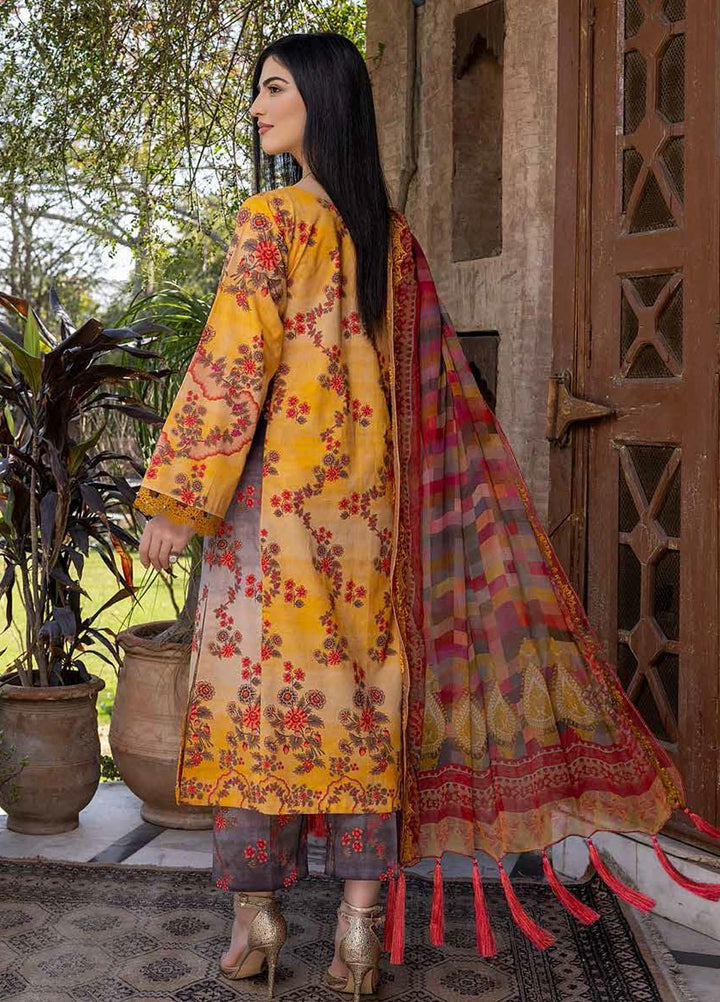 Charizma Embroidered Lawn Suits Unstitched 3 Piece CRZ22ML-4 PEC-37 - Summer Collection