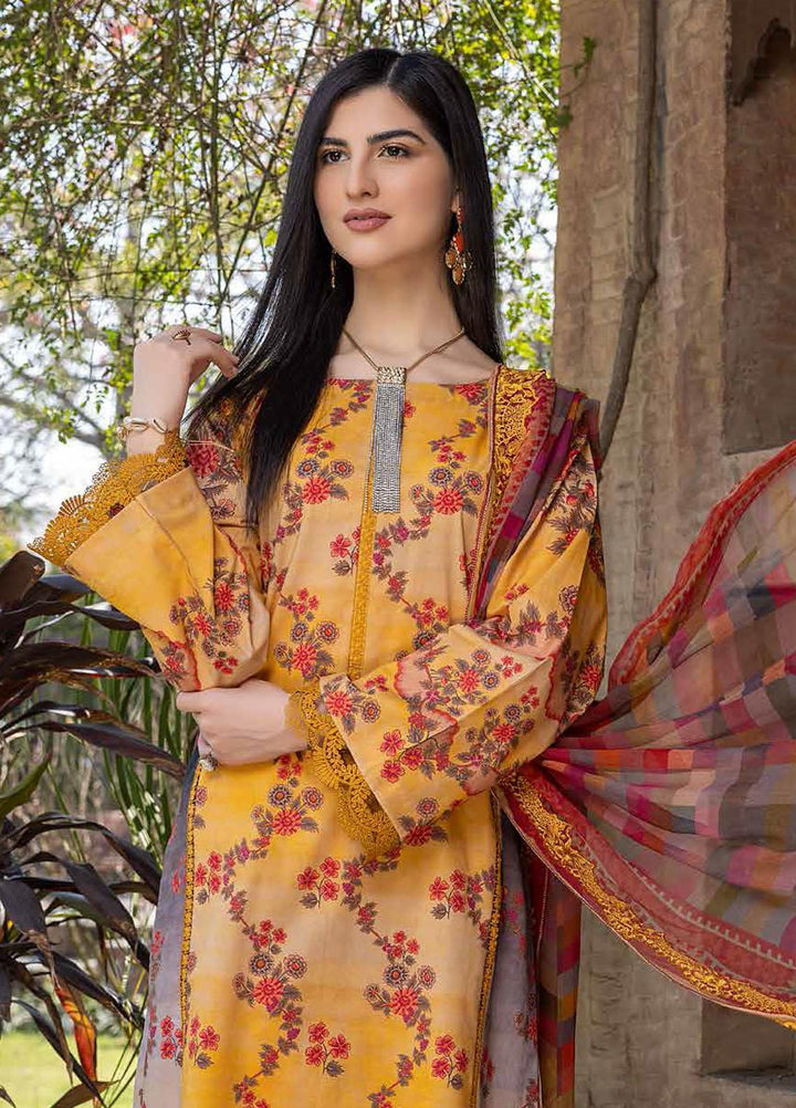Charizma Embroidered Lawn Suits Unstitched 3 Piece CRZ22ML-4 PEC-37 - Summer Collection