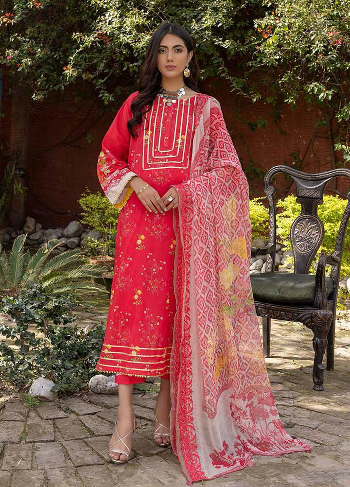 Charizma Embroidered Lawn Suits Unstitched 3 Piece CRZ22ML-4 PEC-39 - Summer Collection