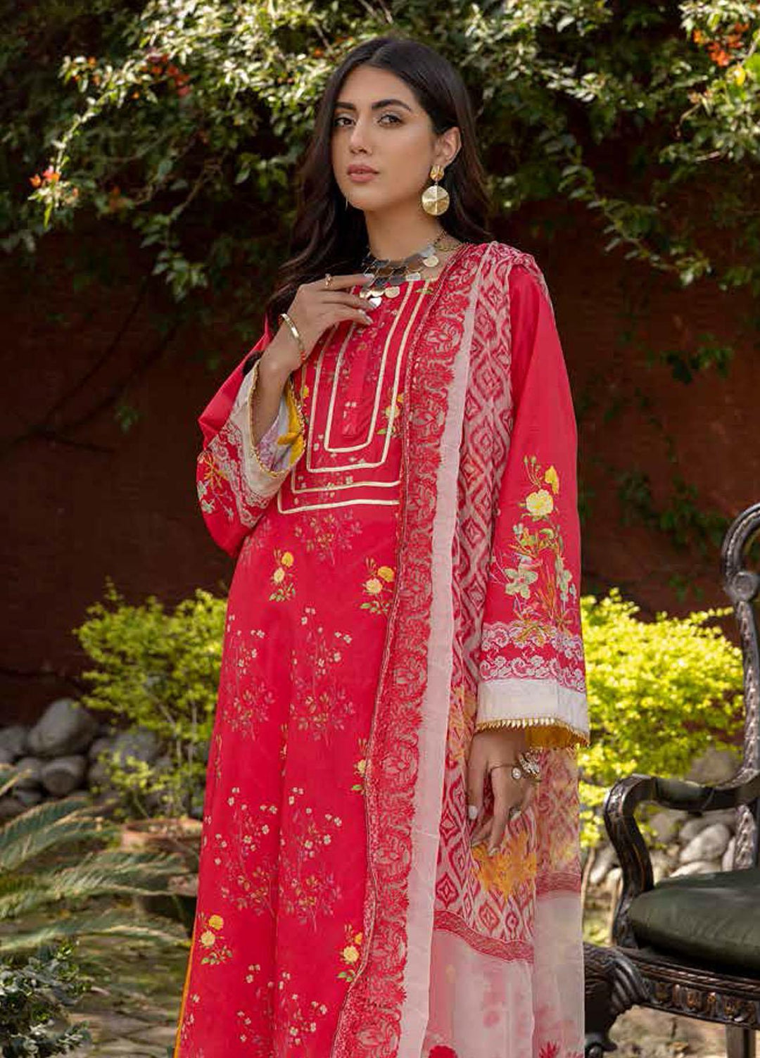 Charizma Embroidered Lawn Suits Unstitched 3 Piece CRZ22ML-4 PEC-39 - Summer Collection
