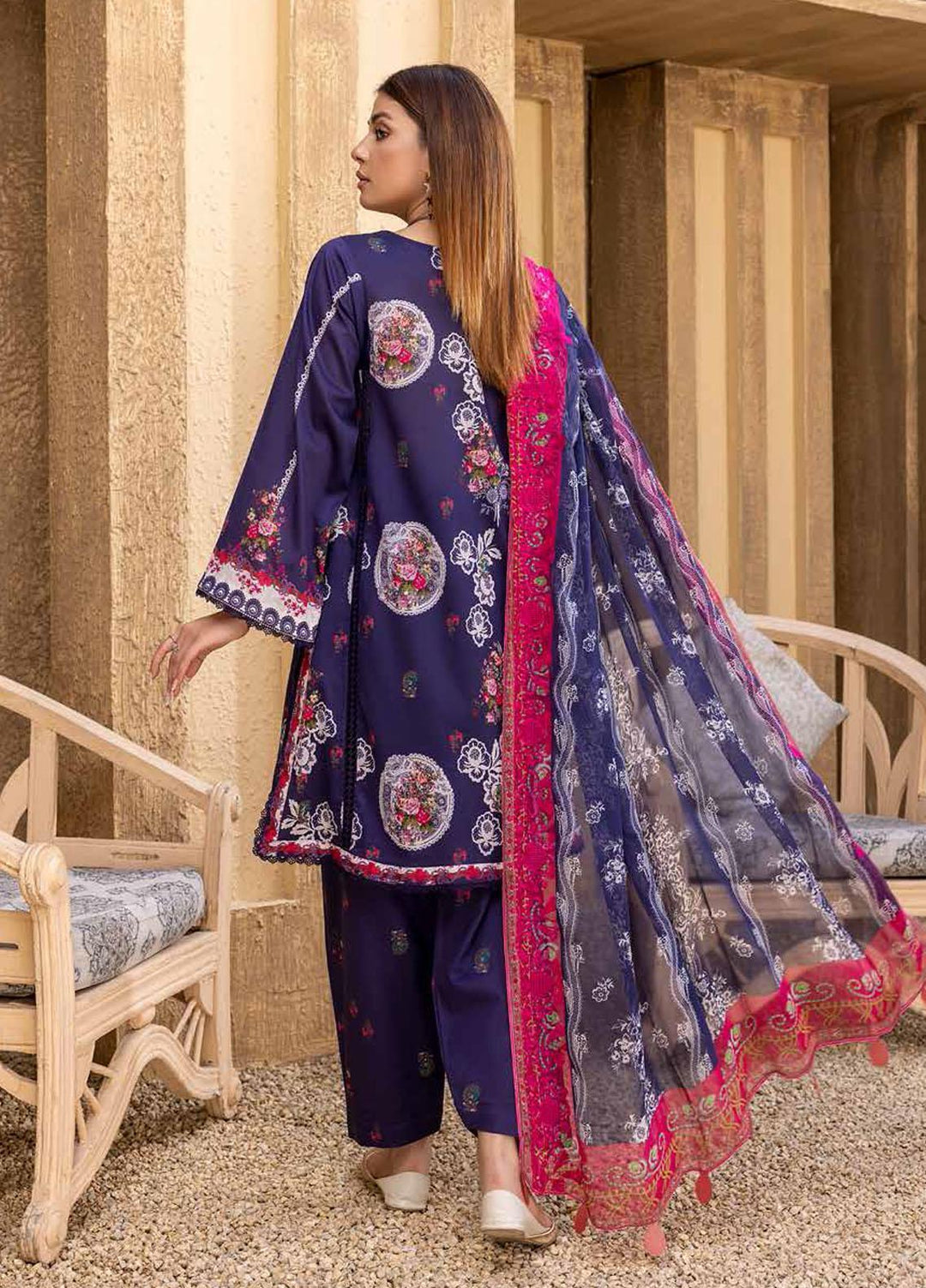 Charizma Embroidered Lawn Suits Unstitched 3 Piece CRZ22ML-4 PEC-40 - Summer Collection