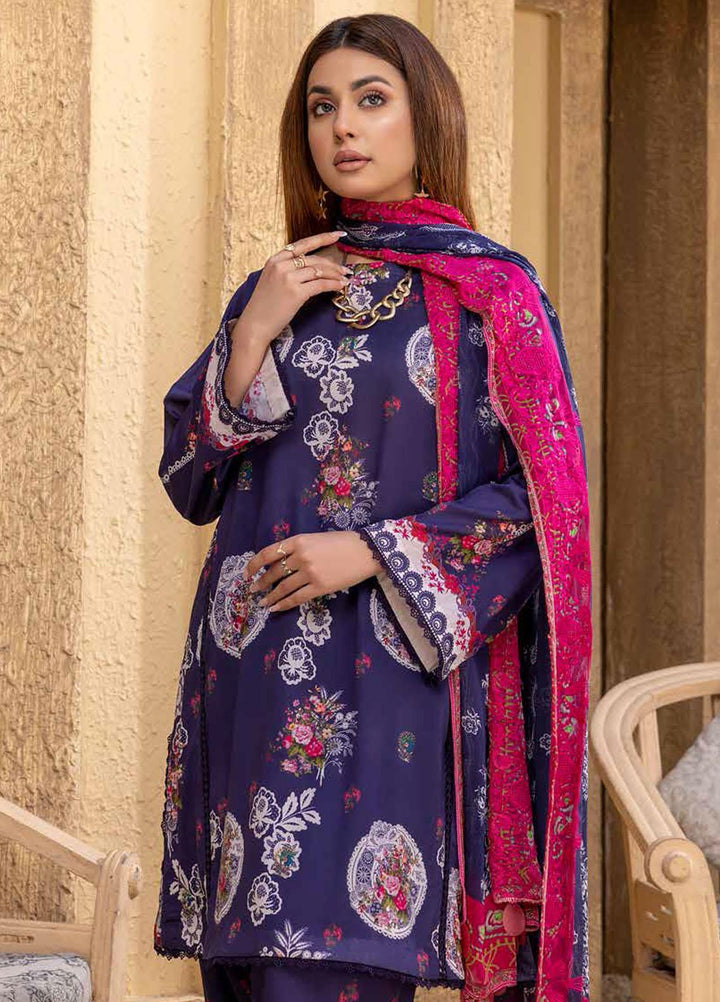 Charizma Embroidered Lawn Suits Unstitched 3 Piece CRZ22ML-4 PEC-40 - Summer Collection