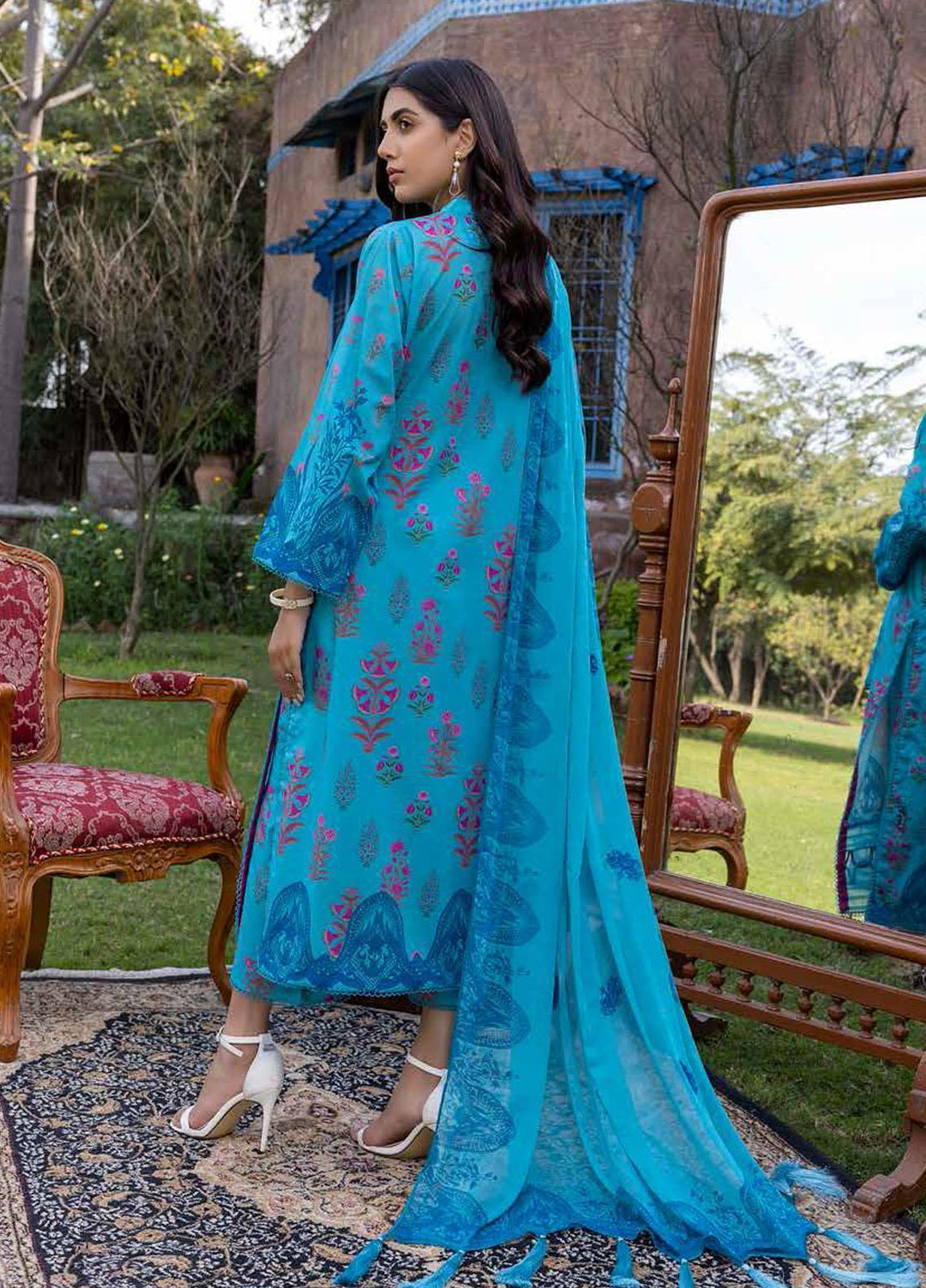 Charizma Embroidered Lawn Suits Unstitched 3 Piece CRZ22ML-4 PEC-41 - Summer Collection