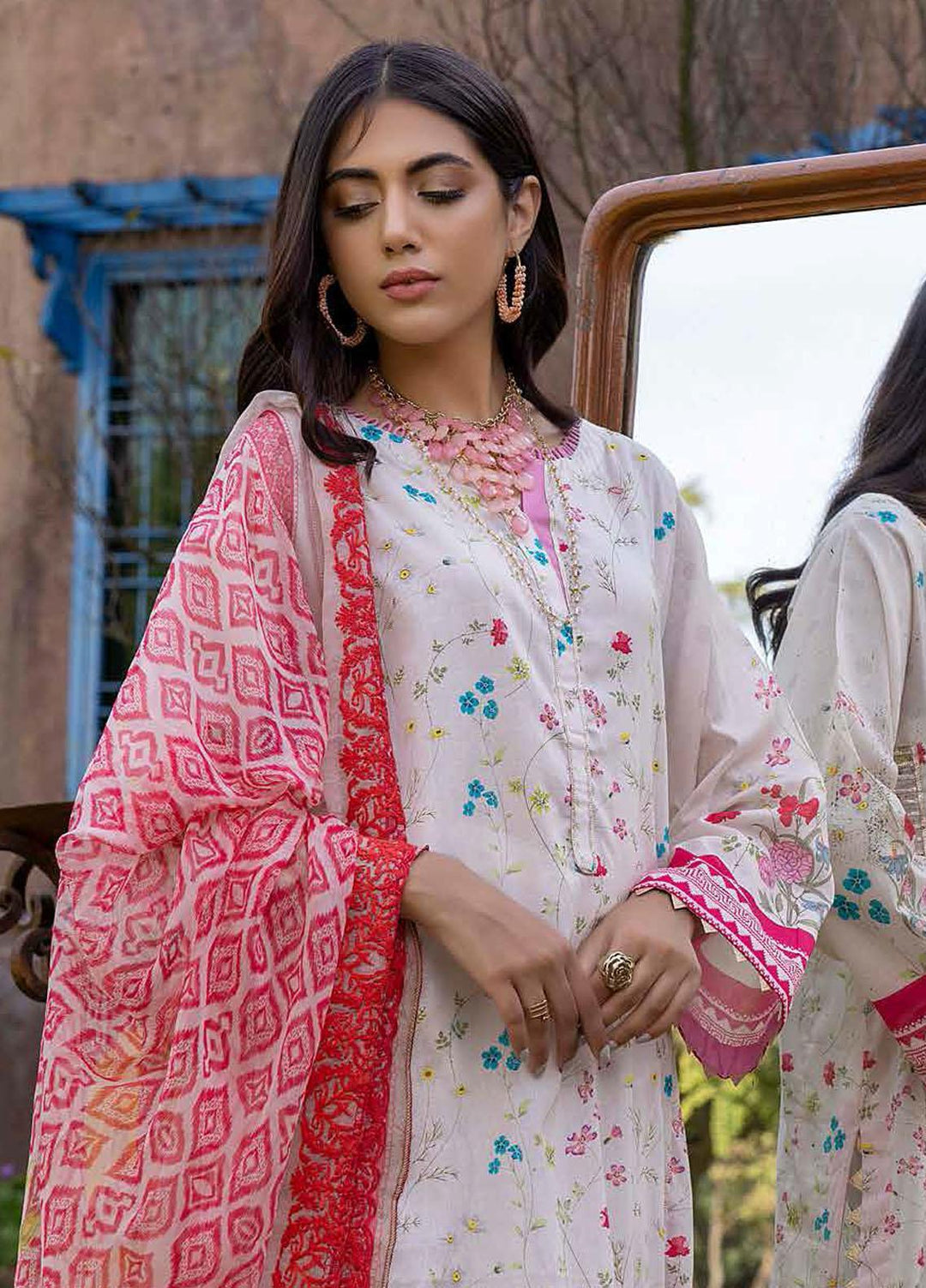 Charizma Embroidered Lawn Suits Unstitched 3 Piece CRZ22ML-4 PEC-42 - Summer Collection