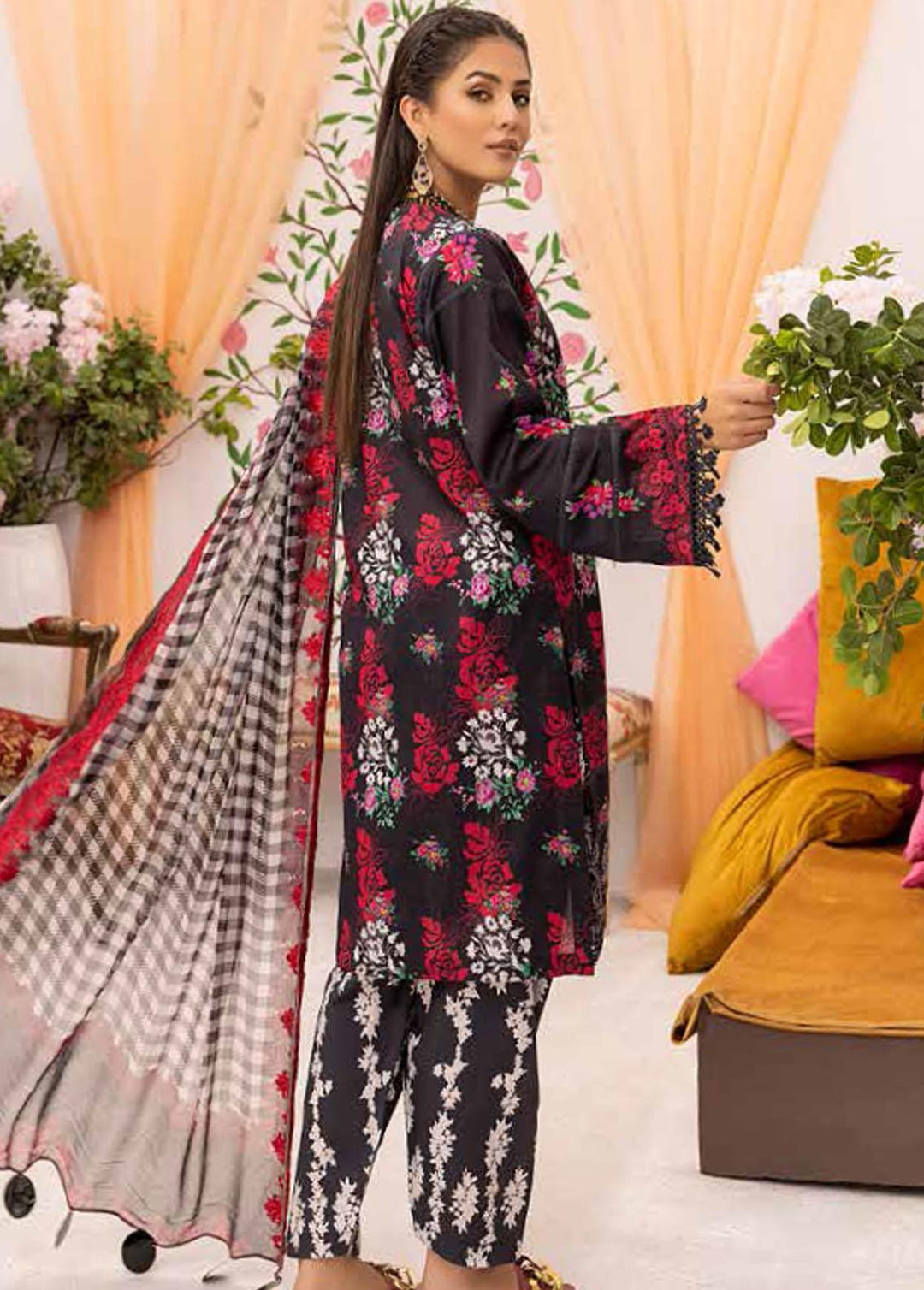 Print Melody By Charizma Embroidered Lawn Suits Unstitched 3 Piece CRZ22-PM6 PEC - 56 - Summer Collection