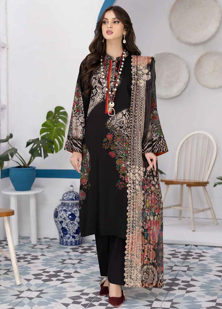Print Melody by Charizma Embroidered Marina Suits Unstitched 3 Piece CRZ22MC PEW-02 - Winter Collection