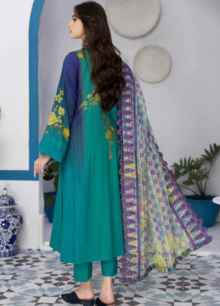 Print Melody by Charizma Embroidered Marina Suits Unstitched 3 Piece CRZ22MC PEW-05 - Winter Collection