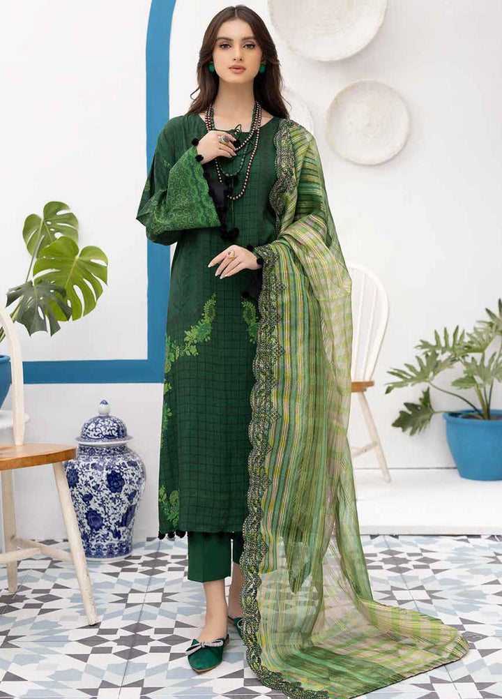 Print Melody by Charizma Embroidered Marina Suits Unstitched 3 Piece CRZ22MC PEW-08 - Winter Collection