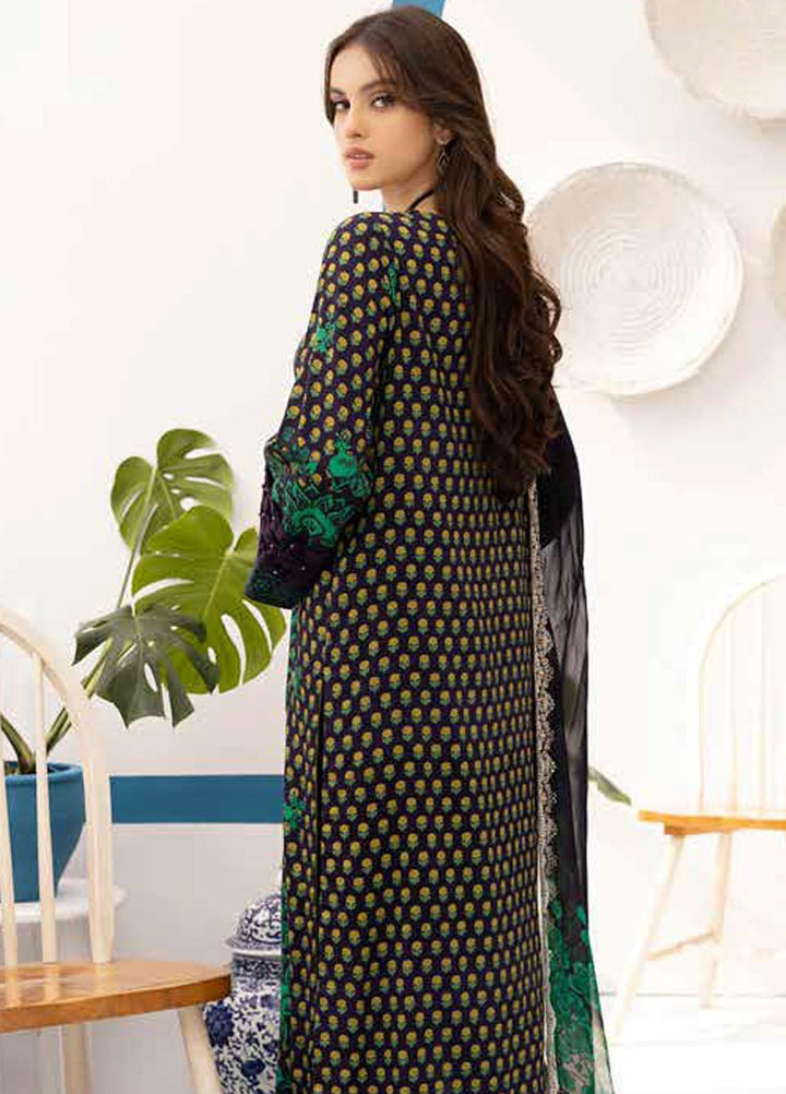 Print Melody by Charizma Embroidered Marina Suits Unstitched 3 Piece CRZ22MC PEW-10 - Winter Collection