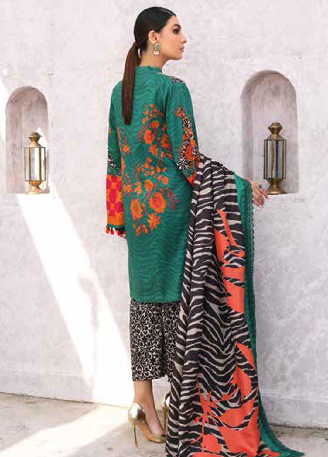 Charizma Embroidered Slub Suits Unstitched 3 Piece CRZ23PM CPMW3-01 - Winter Collection