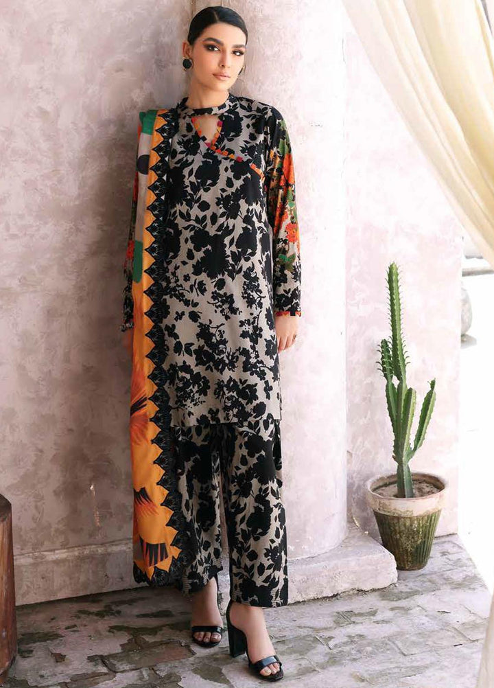 Charizma Embroidered Slub Suits Unstitched 3 Piece CRZ23PM CPMW3-02 - Winter Collection