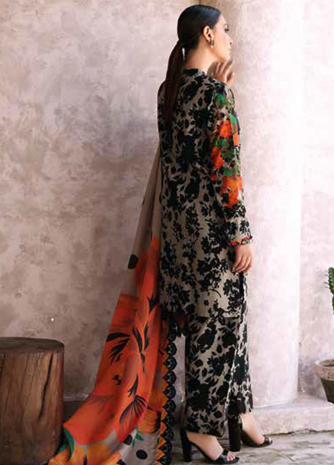 Charizma Embroidered Slub Suits Unstitched 3 Piece CRZ23PM CPMW3-02 - Winter Collection