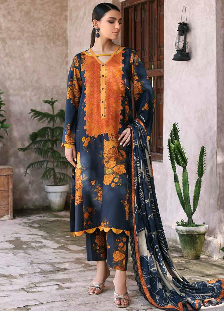 Charizma Embroidered Slub Suits Unstitched 3 Piece CRZ23PM CPMW3-03 - Winter Collection