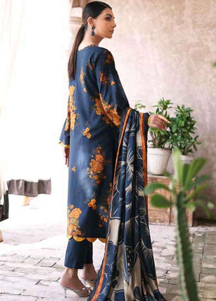 Charizma Embroidered Slub Suits Unstitched 3 Piece CRZ23PM CPMW3-03 - Winter Collection