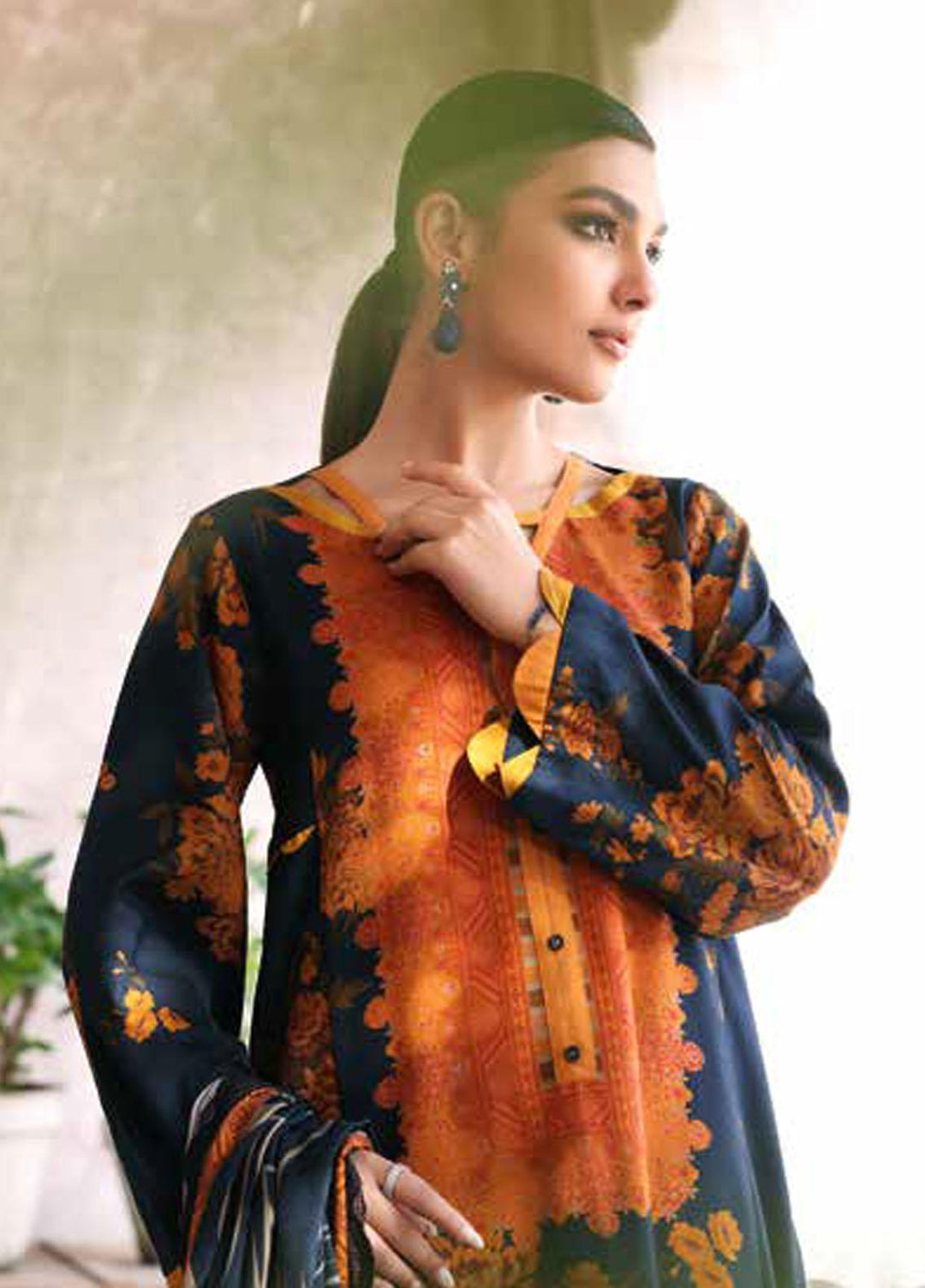 Charizma Embroidered Slub Suits Unstitched 3 Piece CRZ23PM CPMW3-03 - Winter Collection