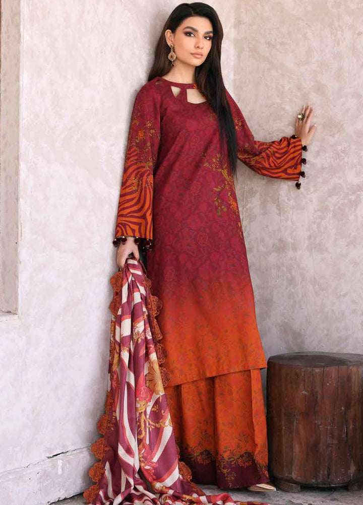 Charizma Embroidered Slub Suits Unstitched 3 Piece CRZ23PM CPMW3-06 - Winter Collection
