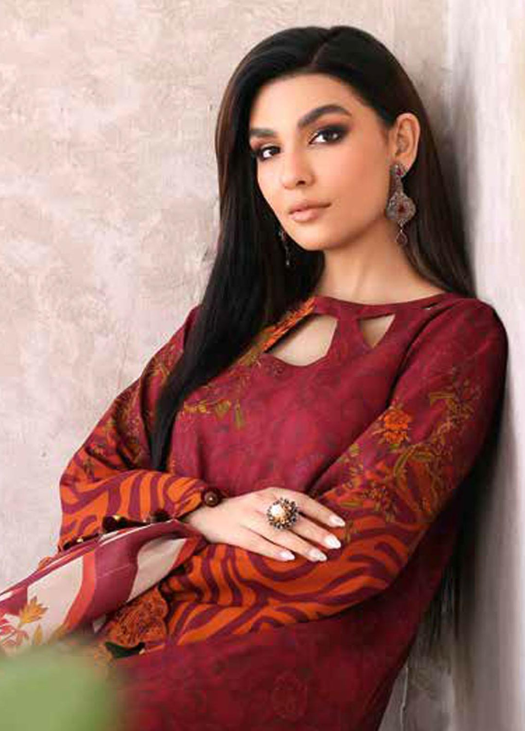 Charizma Embroidered Slub Suits Unstitched 3 Piece CRZ23PM CPMW3-06 - Winter Collection