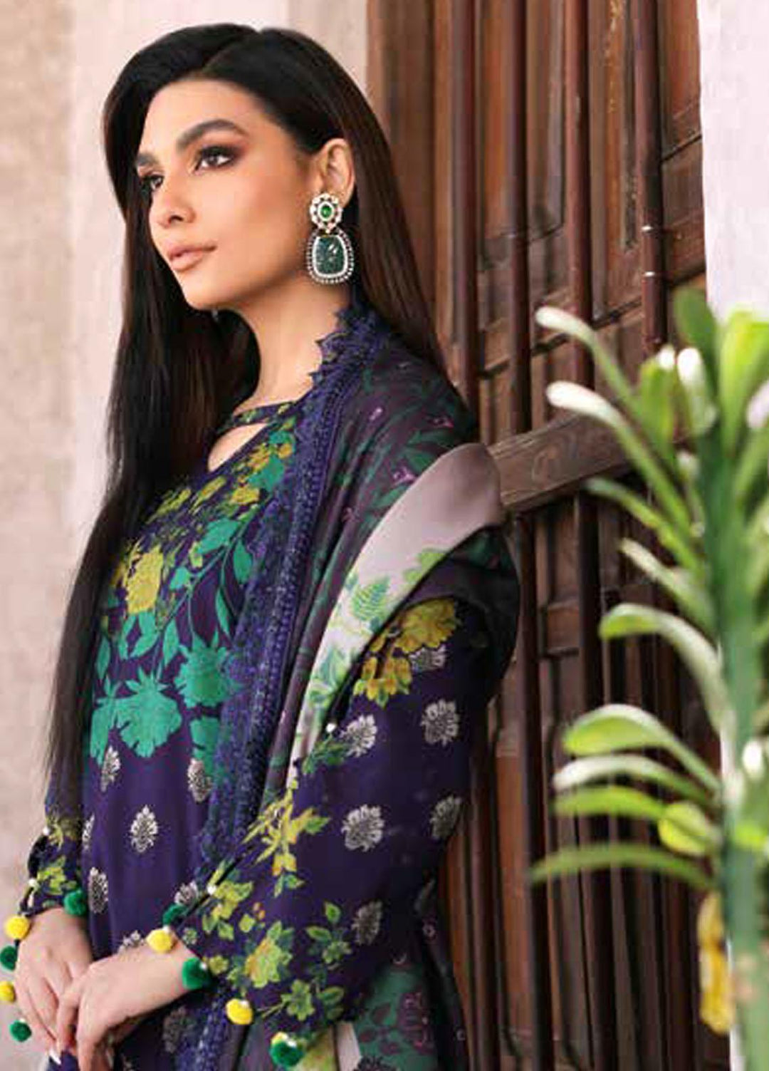 Charizma Embroidered Slub Suits Unstitched 3 Piece CRZ23PM CPMW3-07 - Winter Collection