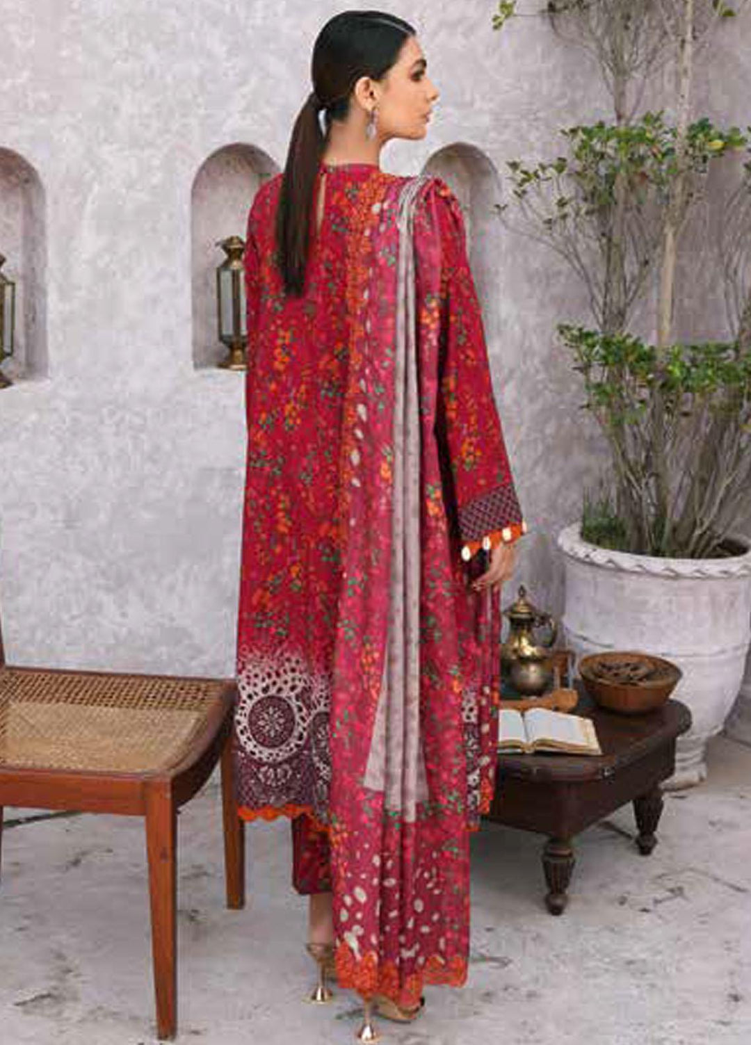 Charizma Embroidered Slub Suits Unstitched 3 Piece CRZ23PM CPMW3-08 - Winter Collection