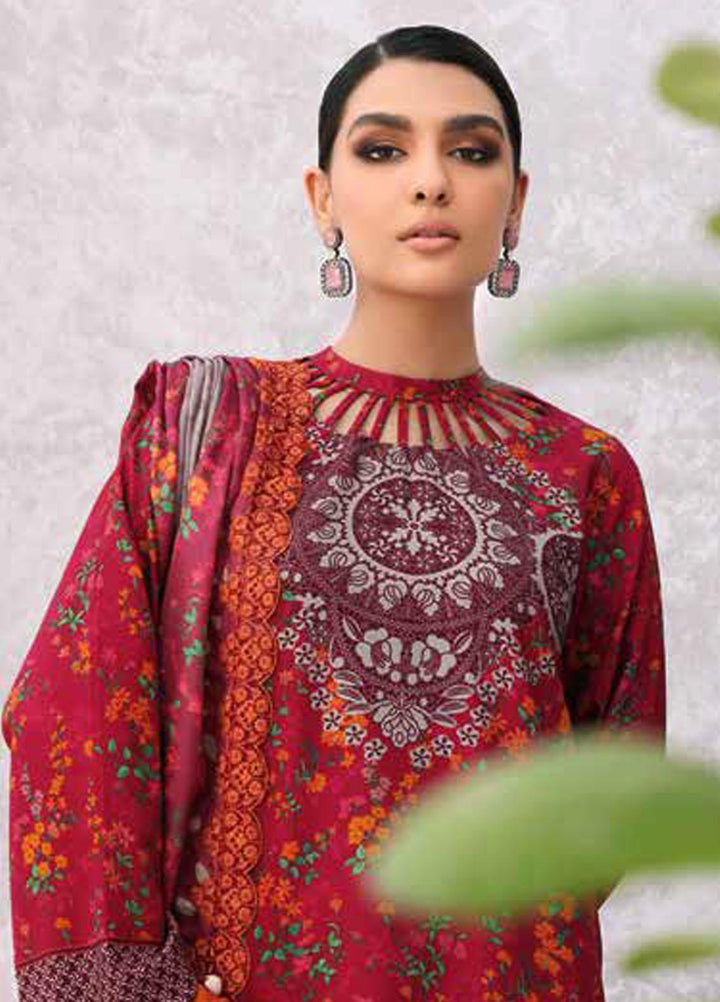 Charizma Embroidered Slub Suits Unstitched 3 Piece CRZ23PM CPMW3-08 - Winter Collection