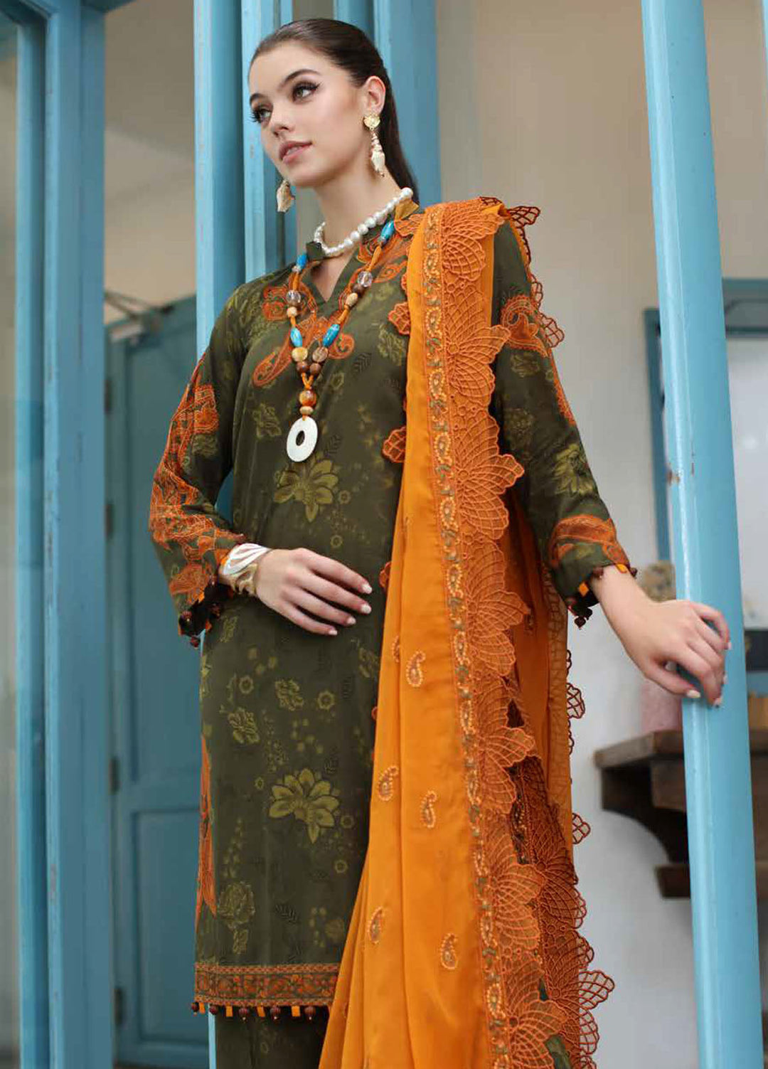 Charizma Printed Lawn Suits Unstitched 3 Piece CRZ24PM PM4-10 - Summer Collection