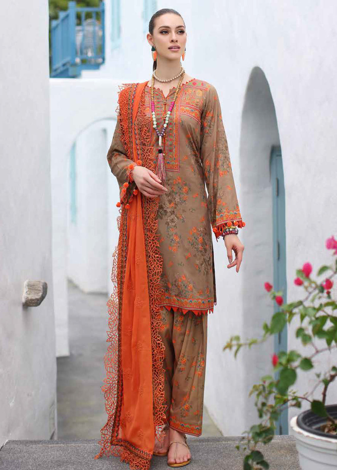 Charizma Printed Lawn Suits Unstitched 3 Piece CRZ24PM PM4-11 - Summer Collection