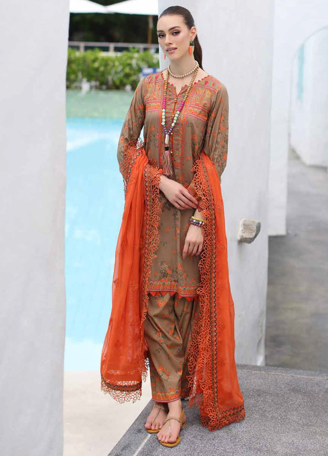 Charizma Printed Lawn Suits Unstitched 3 Piece CRZ24PM PM4-11 - Summer Collection