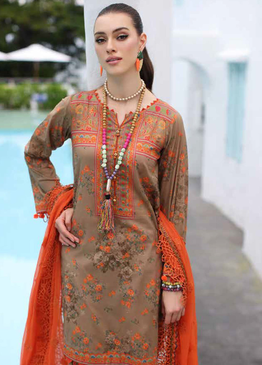 Charizma Printed Lawn Suits Unstitched 3 Piece CRZ24PM PM4-11 - Summer Collection