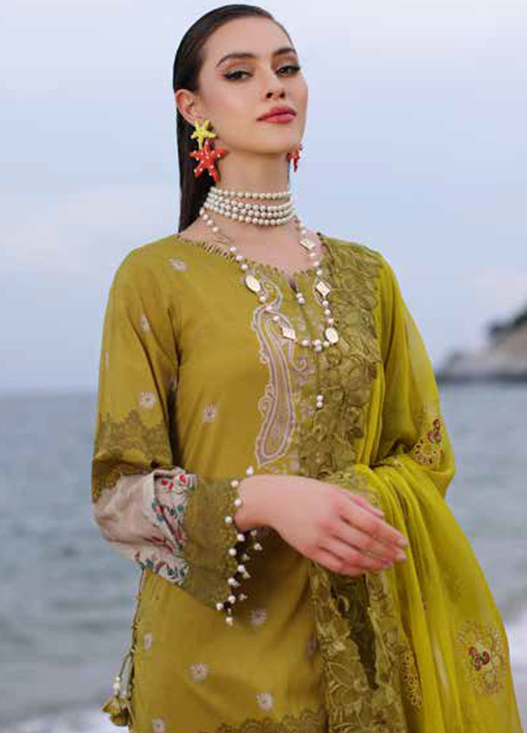 Charizma Printed Lawn Suits Unstitched 3 Piece CRZ24PM PM4-14 - Summer Collection