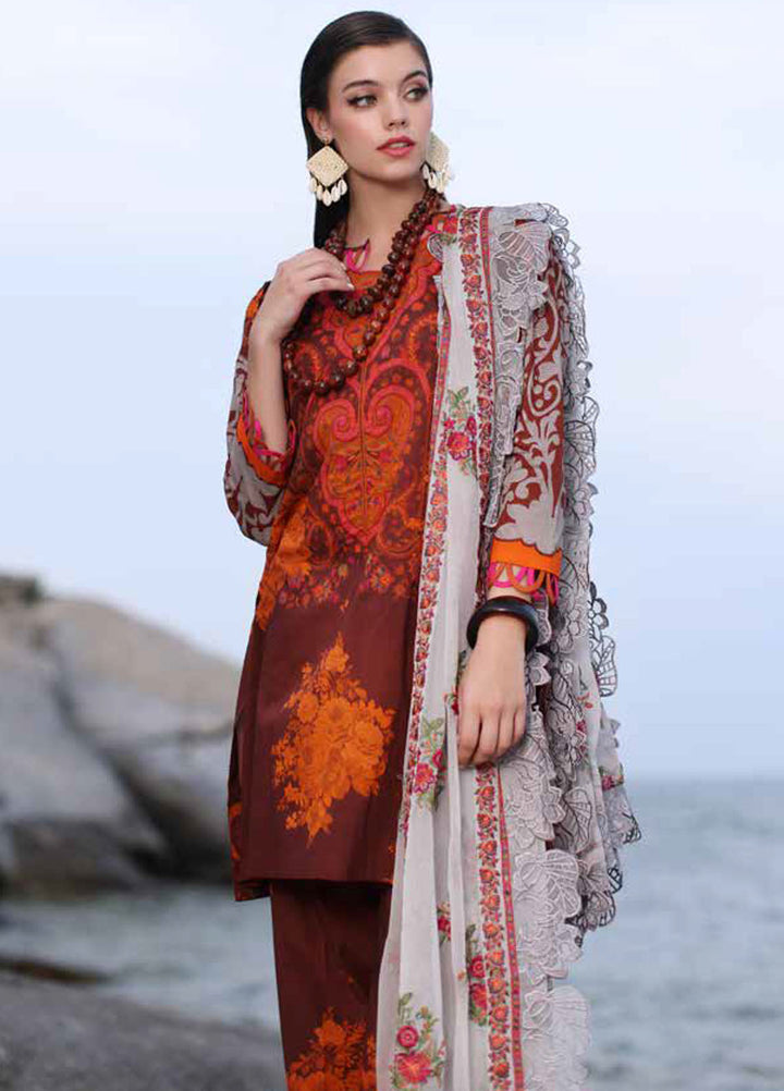 Charizma Printed Lawn Suits Unstitched 3 Piece CRZ24PM PM4-15 - Summer Collection