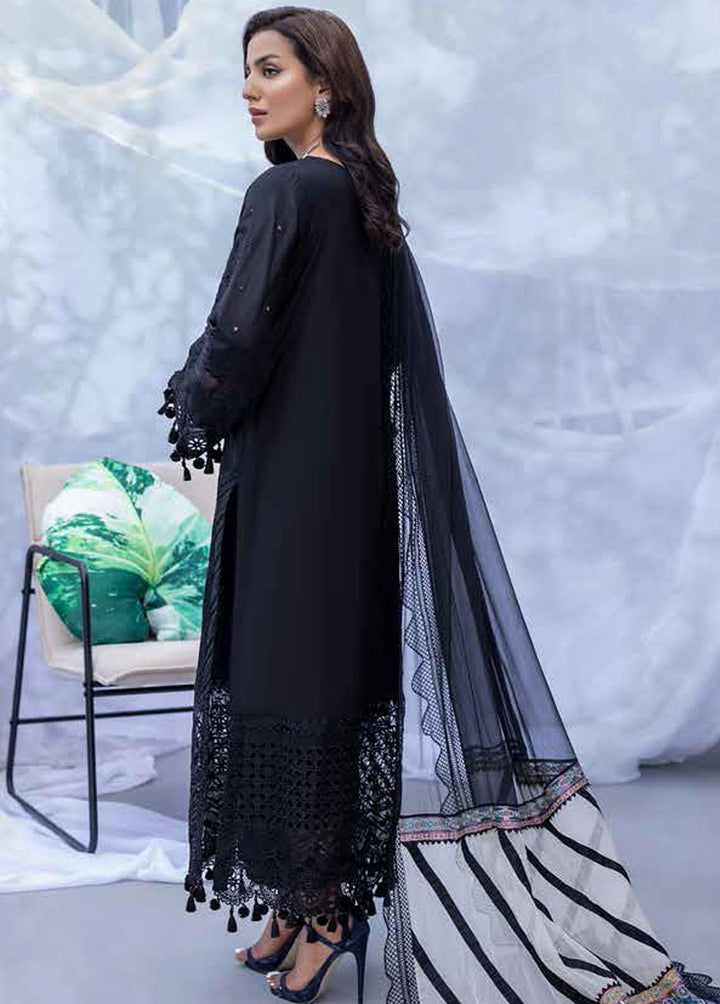 Qara By Charizma Embroidered Lawn Suits Unstitched 3 Piece CRZ22-QB2 CQ-09 - Black & White Collection