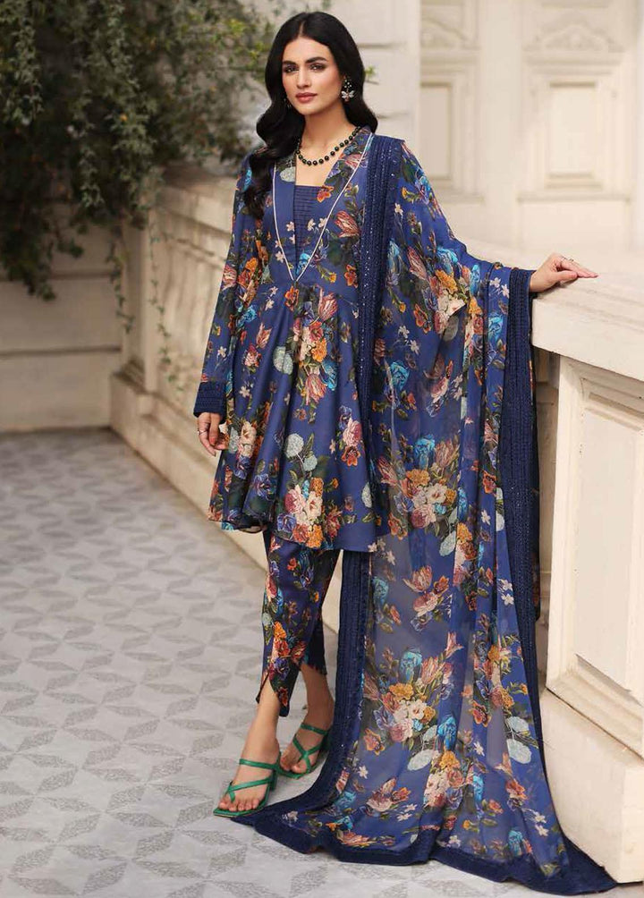 Rang-e-Bahaar By Charizma Embroidered Lawn Suits Unstitched 3 Piece CRZ23RB CRB-01 - Spring / Summer Collection