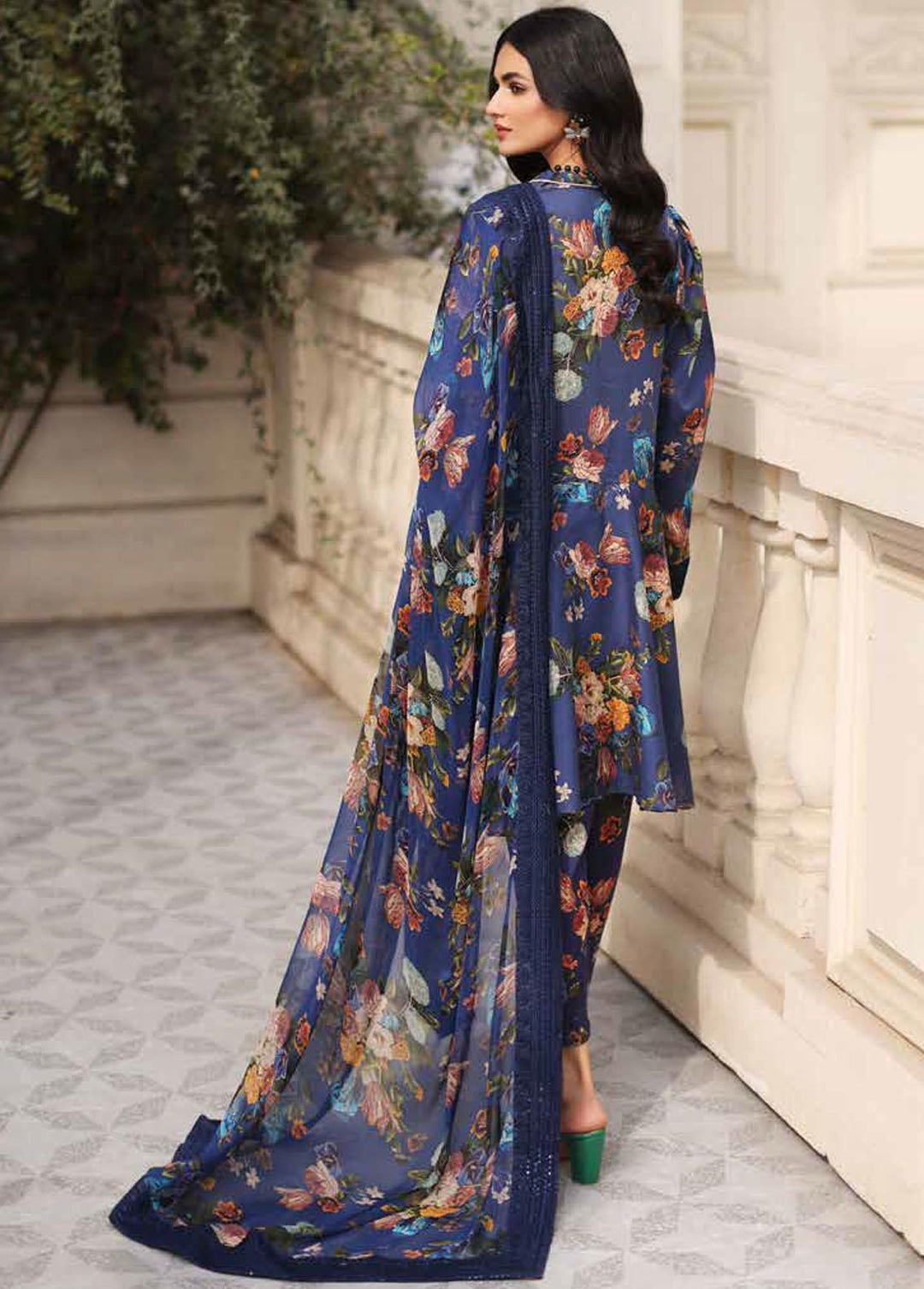 Rang-e-Bahaar By Charizma Embroidered Lawn Suits Unstitched 3 Piece CRZ23RB CRB-01 - Spring / Summer Collection