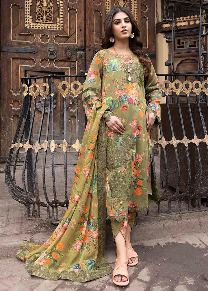 Rang-e-Bahaar By Charizma Embroidered Lawn Suits Unstitched 3 Piece CRZ23RB CRB-02 - Spring / Summer Collection