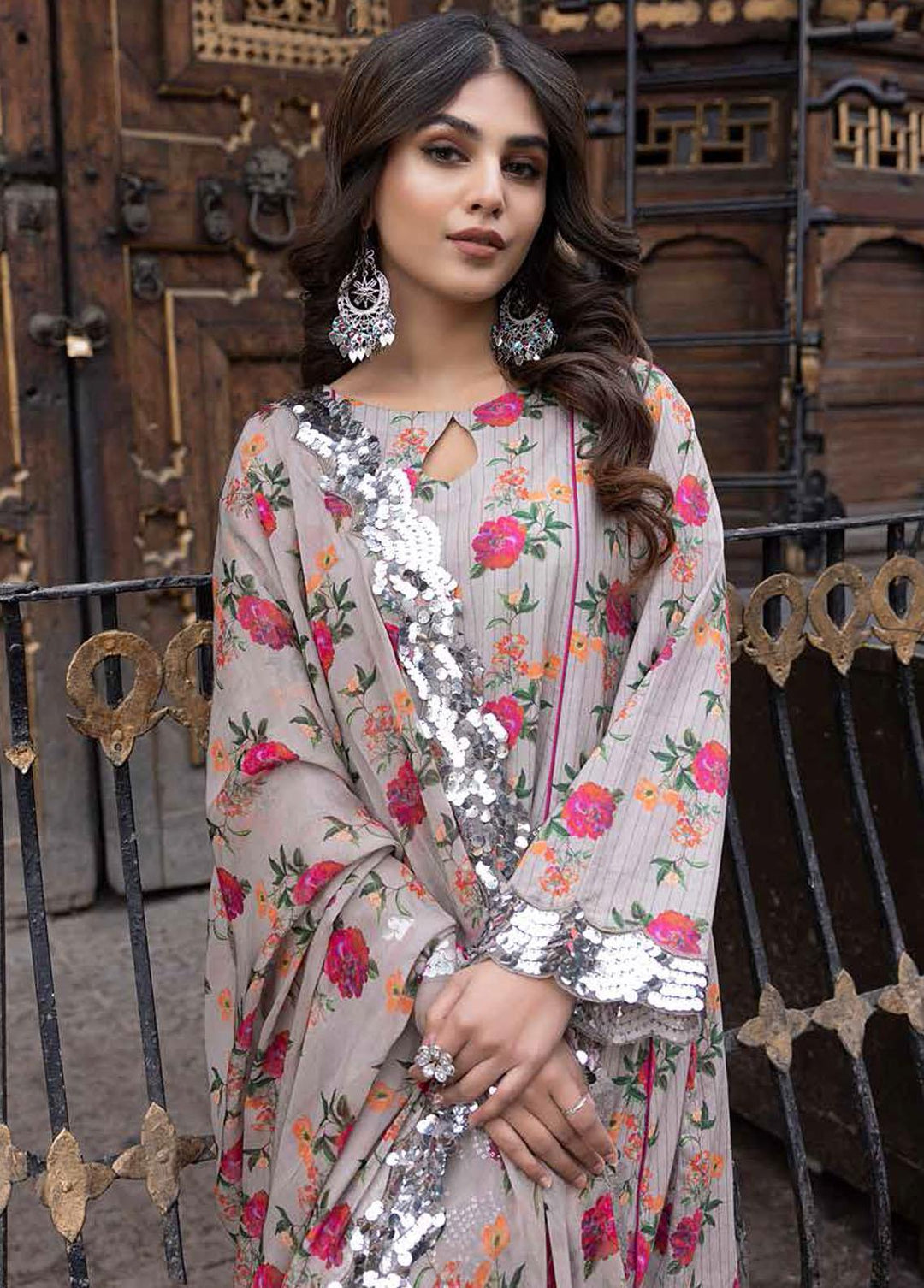 Rang-e-Bahaar By Charizma Embroidered Lawn Suits Unstitched 3 Piece CRZ23RB CRB-03 - Spring / Summer Collection