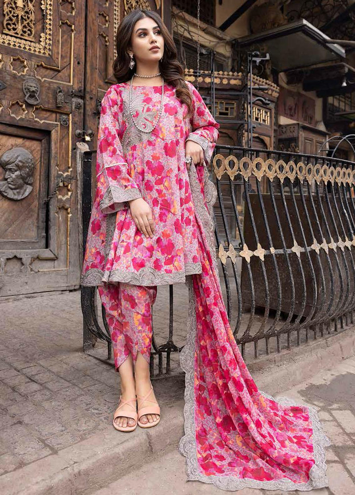 Rang-e-Bahaar By Charizma Embroidered Lawn Suits Unstitched 3 Piece CRZ23RB CRB-04 - Spring / Summer Collection