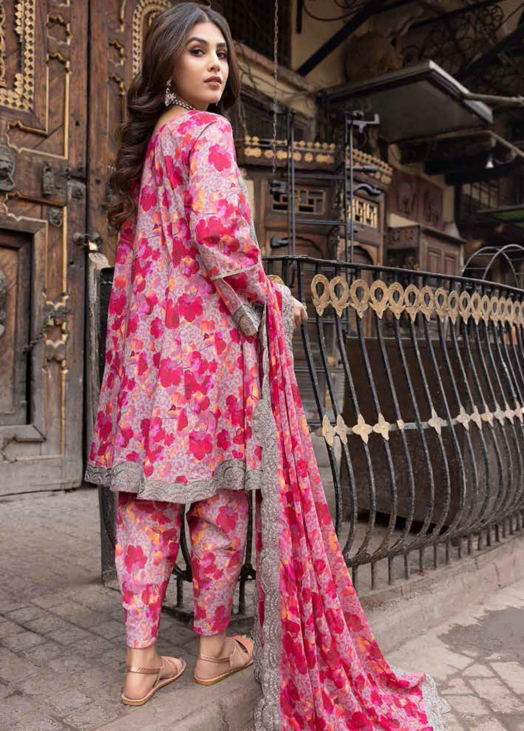 Rang-e-Bahaar By Charizma Embroidered Lawn Suits Unstitched 3 Piece CRZ23RB CRB-04 - Spring / Summer Collection