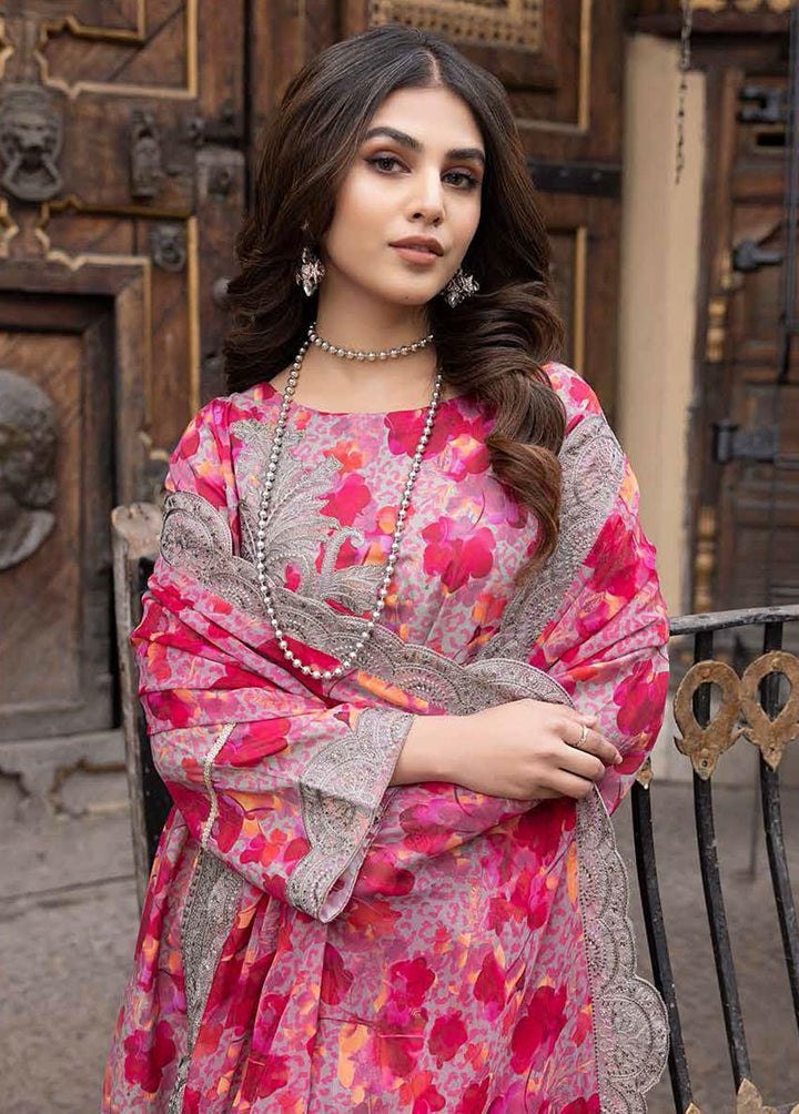Rang-e-Bahaar By Charizma Embroidered Lawn Suits Unstitched 3 Piece CRZ23RB CRB-04 - Spring / Summer Collection