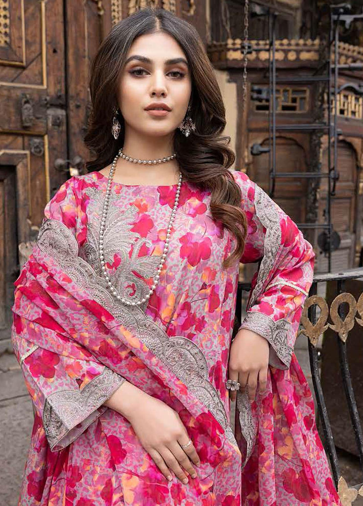Rang-e-Bahaar By Charizma Embroidered Lawn Suits Unstitched 3 Piece CRZ23RB CRB-04 - Spring / Summer Collection