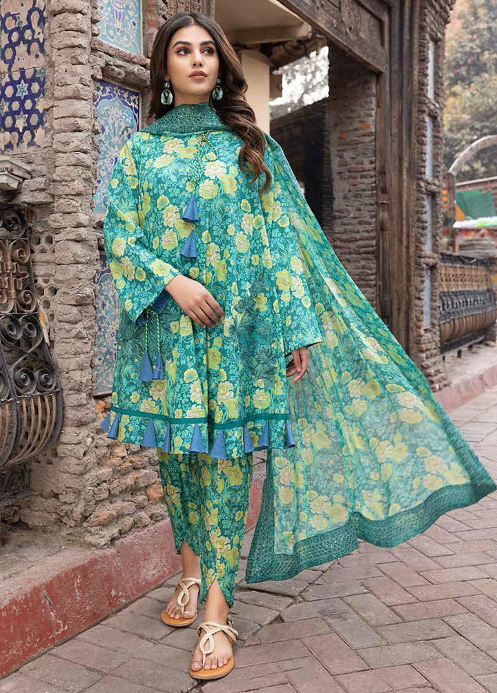 Rang-e-Bahaar By Charizma Embroidered Lawn Suits Unstitched 3 Piece CRZ23RB CRB-08 - Spring / Summer Collection